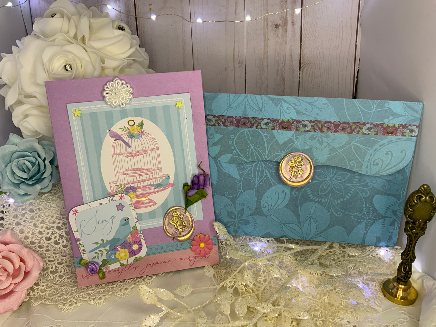 Handmade Vintage Greeting Card