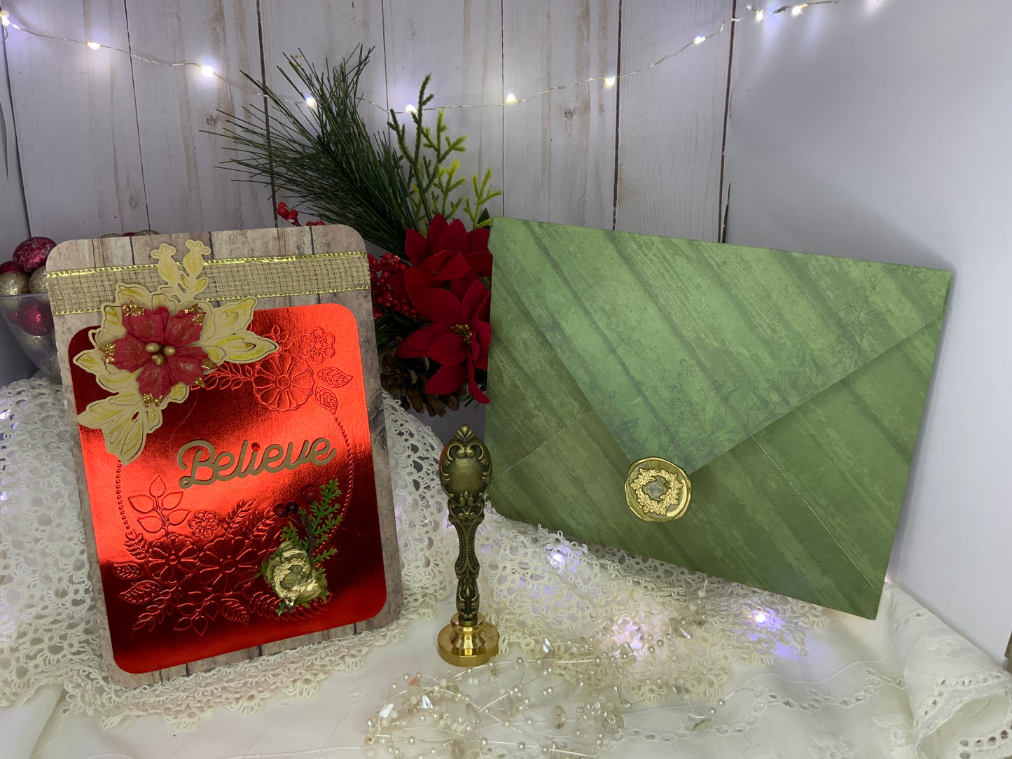 Handmade Vintage Christmas Card