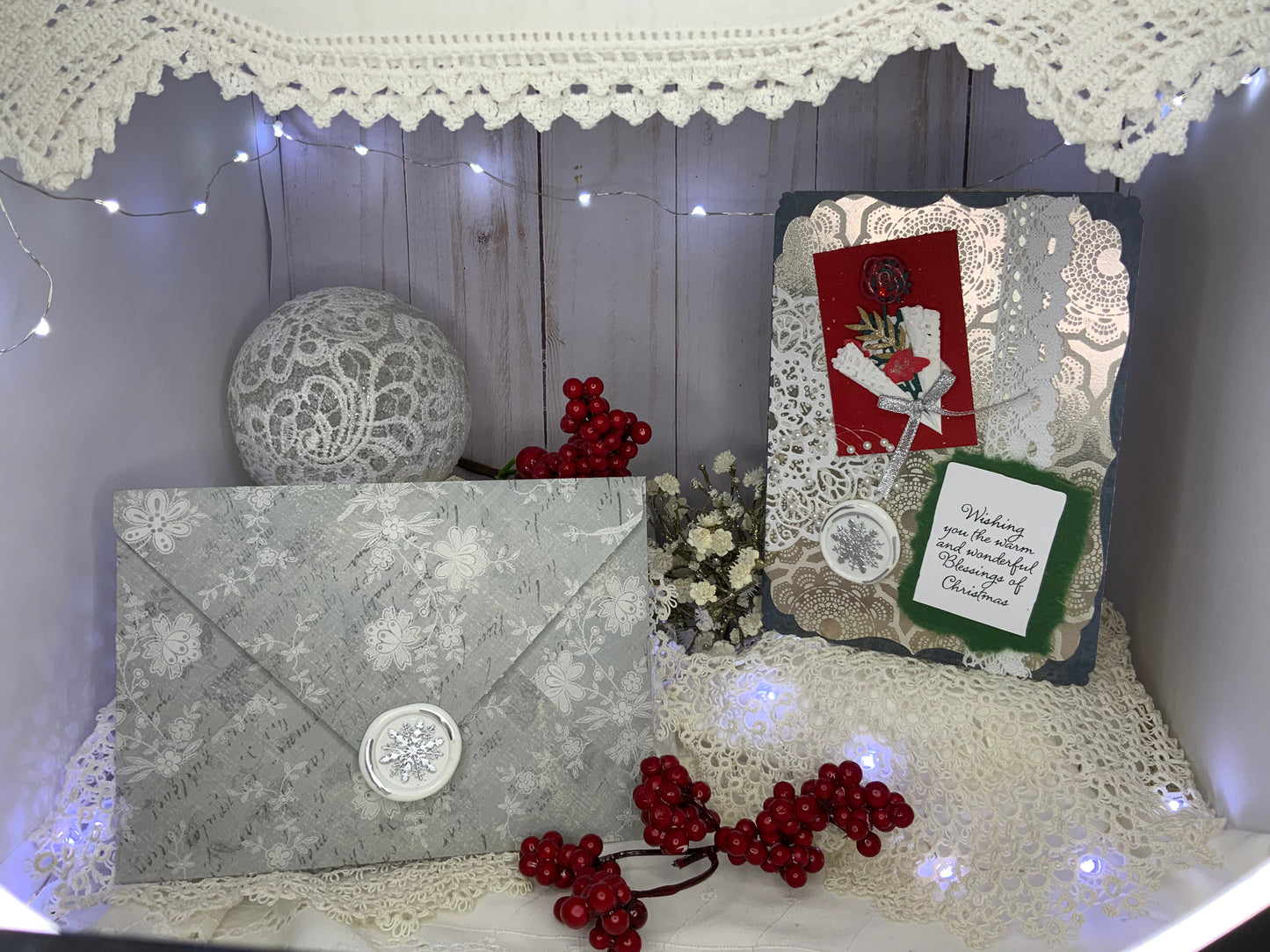 Vintage Handmade Christmas Card