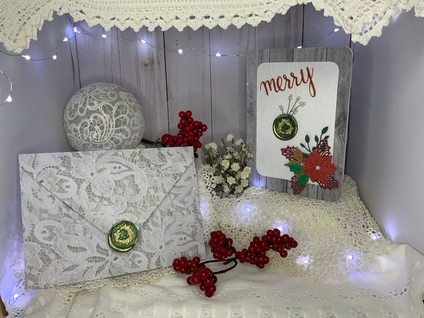 Handmade Vintage Christmas Card