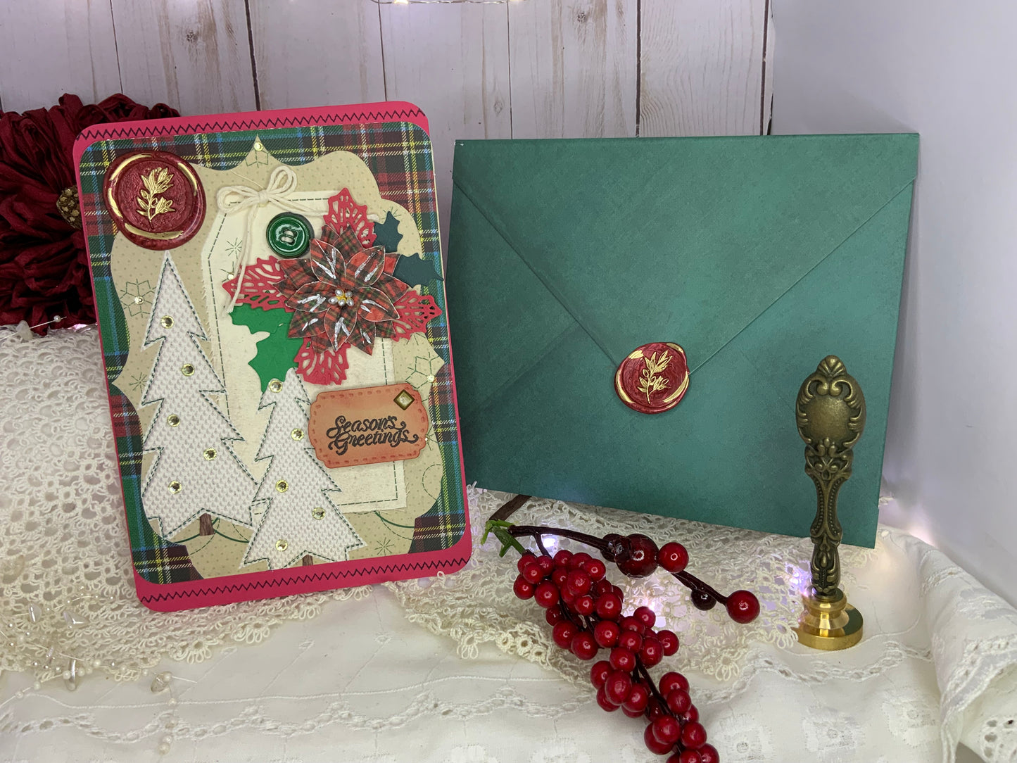 Handmade Vintage Christmas Card